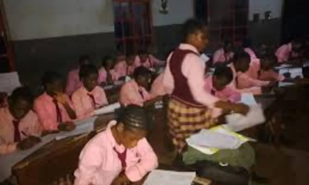 WASSCE: Lagos students write English exam under torchlight at 11:45pm