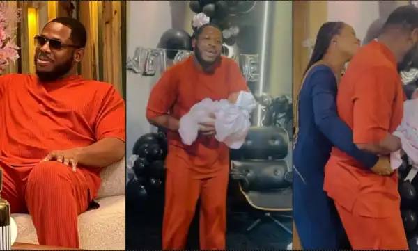Emotional moment Frodd meets daughter, Elena for the first time (Video)