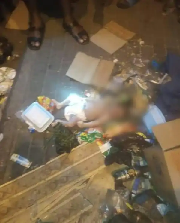 Day-old baby found dead at refuse dump in Port Harcourt (photos)