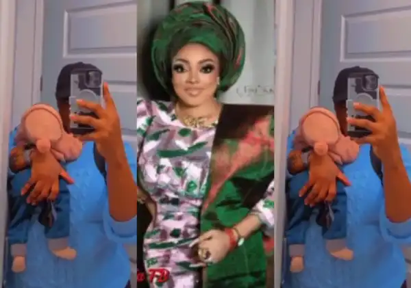 Sotayo Gaga Posts First Picture Of Her Newborn Baby