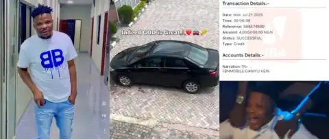 Actor Ijoba Lande Breaks Down in Tears After Surprise Car Gift and ₦4 Million