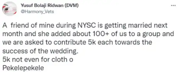Bride-to-be Asks Over 100 Of Her Friends To Contribute N5k Each Towards Her Wedding