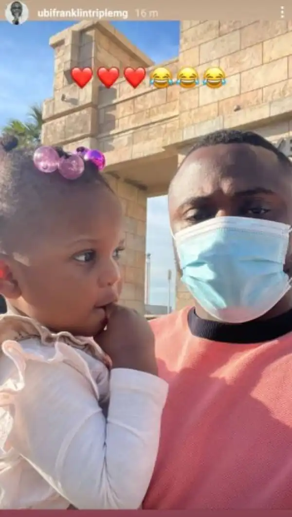 Ubi Franklin Shares More Photos With His Daughter, Ariella, After His Babymama Called Him Out