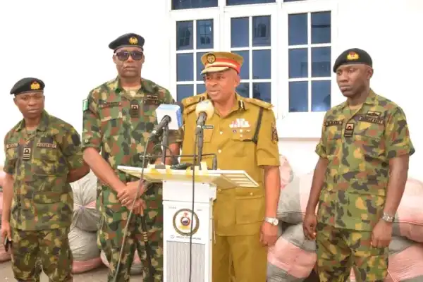 Nigerian Navy hands over 20 bags of seized Cannabis sativa to NDLEA