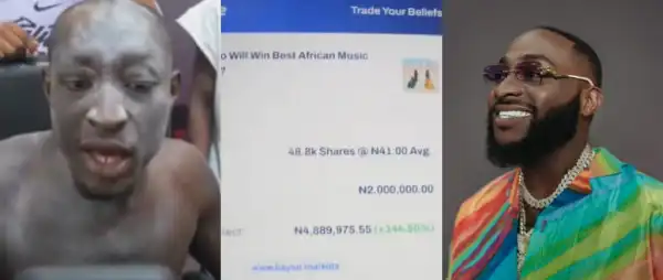 If Davido doesn’t win a Grammy award, let my father kpai”- Carter Efe bets ₦2M on Davido