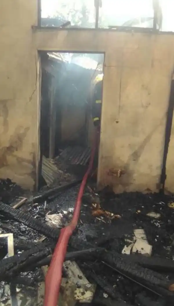 Fire Guts Queens College In Lagos