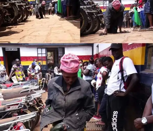 Shock As Disabled Street Beggars Got Up From Wheelchairs And Fled To Avoid Arrest