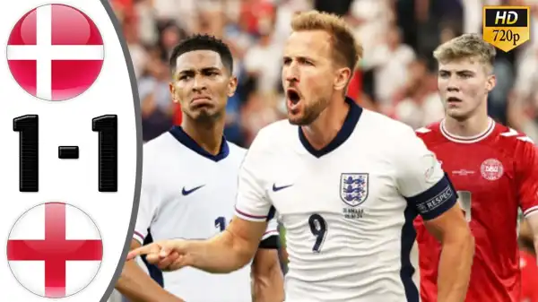 Denmark vs England 1 - 1 (EURO 2024 Goals & Highlights)