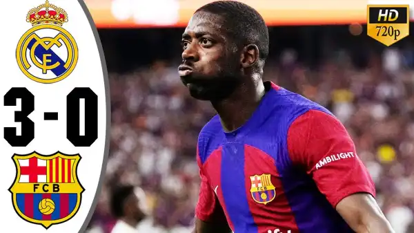 Barcelona vs Real Madrid 3 - 0 (Pre-season Goals & Highlights)