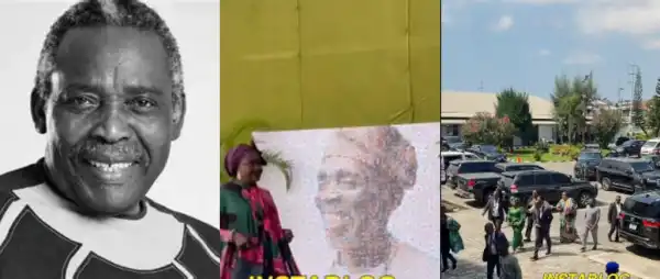 Olu Jacobs’ Funeral: Nollywood Stars, Dignitaries Gather To Pay Final Tribute In Lagos