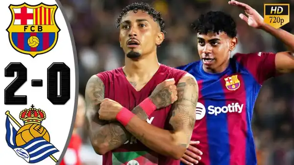 Barcelona vs Real Sociedad 2 - 0 (Laliga 2024 Goals & Highlights)