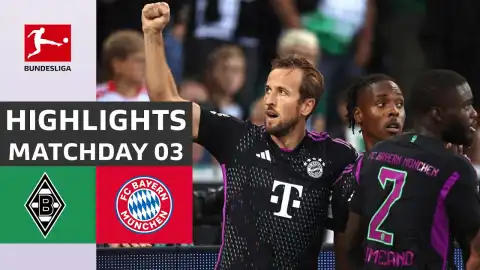 M'Gladbach vs Bayern Munich 1 - 2 (Bundesliga Goals & Highlights)