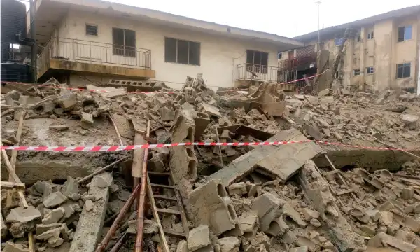 Site workers, residents escape death as three buildings collapse in Abia