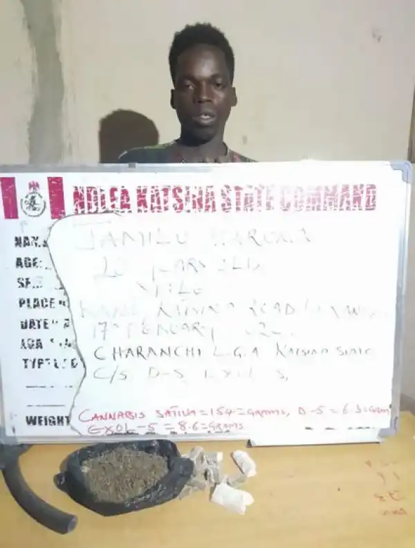 Katsina: NDLEA Arrests Man Who Concealed Drugs In Bicycle Tube
