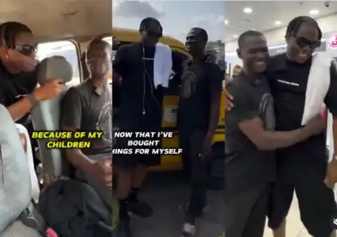 “Cold catch me”- Reaction As Asherkine takes bus driver on a life-changing shopping
