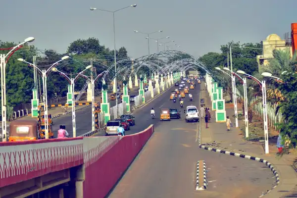 Gridlock in Kano as petrol tanker falls into ditch