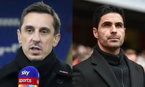 EPL: You’ve caused big problem for Arsenal – Again, Neville slams Arteta’s decision
