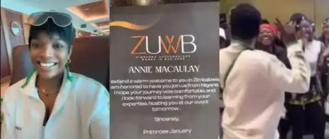 Annie ‘Idibia’ Macaulay Touches Down In Zimbabwe As International Guest Of Honour For Event