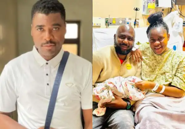 Ibrahim Chatta Rejoices As Olayinka Solomon Welcomes First Child With Hubby