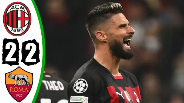 AC Milan vs Roma 2 - 2 (Serie A 2023 Goals & Highlights)