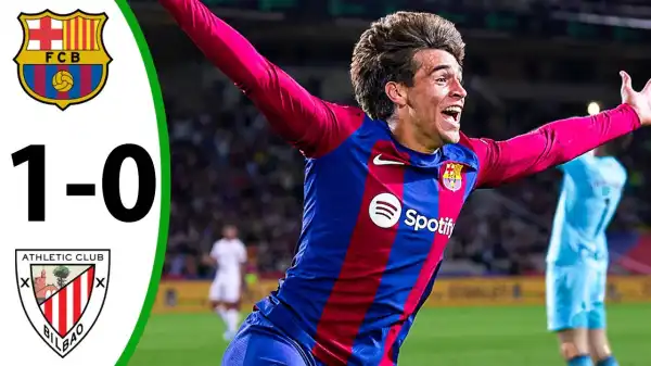 Barcelona vs Athletic Bilbao 1 - 0 (Laliga Goals & Highlights)