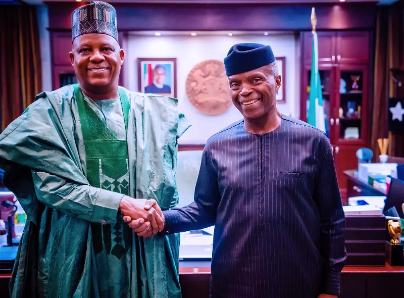 Osinbajo takes Shettima on familiarization tour