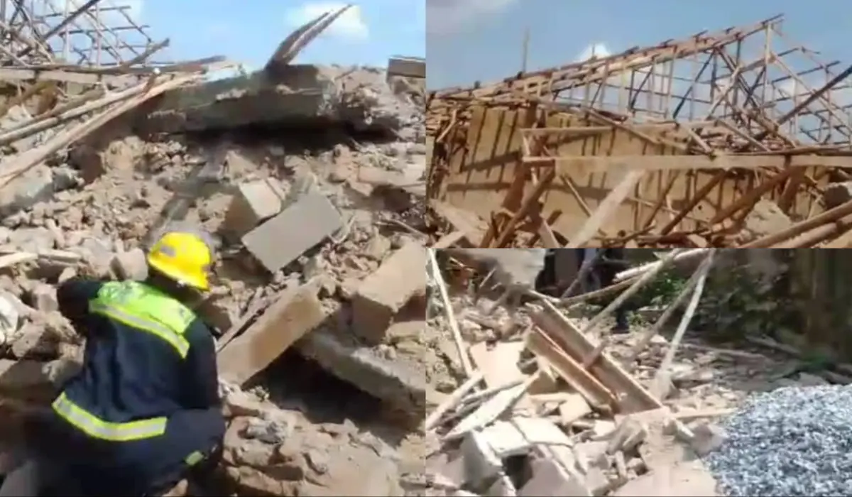 Building under construction collapses in Ibadan
