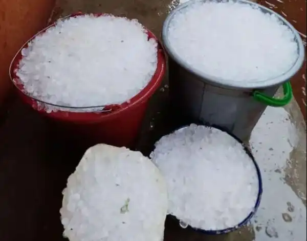 Like Europe, Ice Pours Down On Taraba Community (Photos)