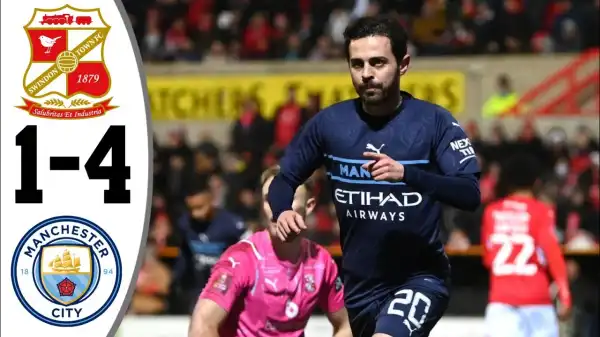 Swindon Town vs Manchester City 1 - 4 (FA Cup 2022 Goals & Highlights)