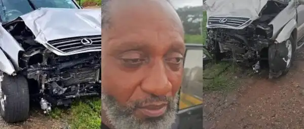 “Thank God Almighty I Made It Out Of This”- Actor Rykardo Agbor Survives Ghastly Motor Accident