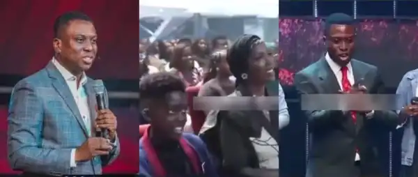 Netizens React As Pastor Bolaji Idowu Recognises Tiwa Savage And Jamil In Church