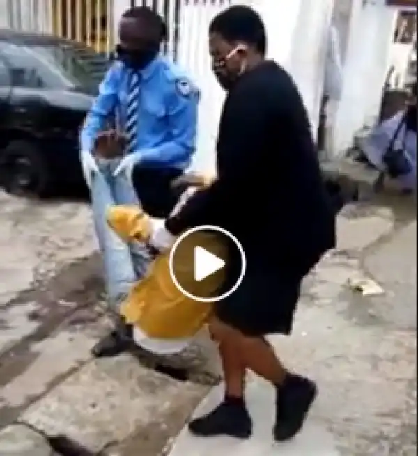 Drama As Man With Coronavirus Symptoms Collapses While using ATM in Lagos