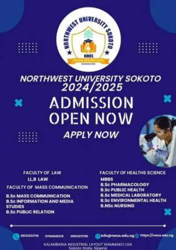 Northwest University, Sokoto Post-UTME 2024: Eligibility and Registration Details