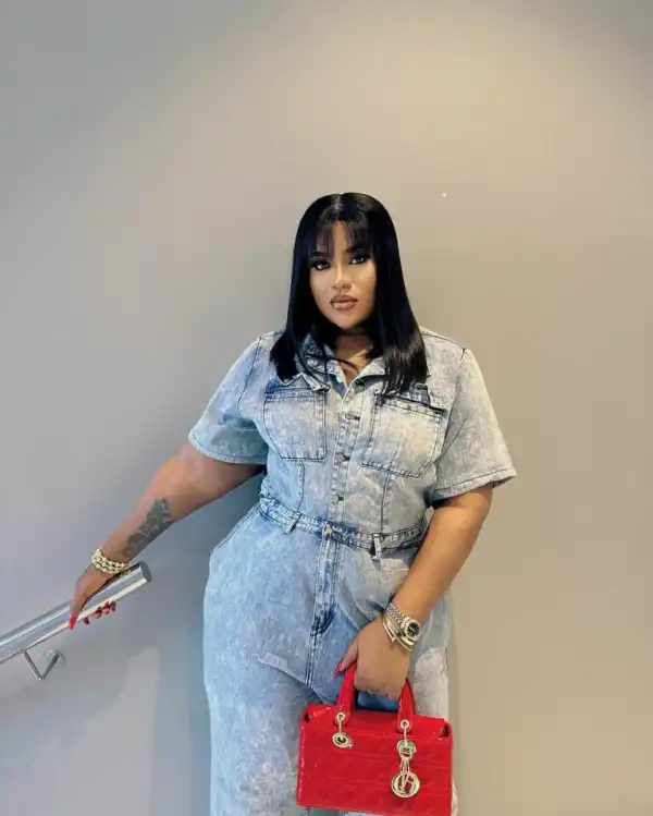 Nkechi Blessing sparks reactions as she hangs artwork of herself and Davido in her bedroom