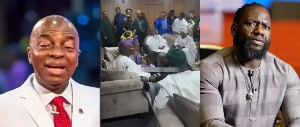 “Papa Eyeing PJ’s Earring”- Bishop Oyedepo And Jimmy Odukoya’s Viral Birthday Moment
