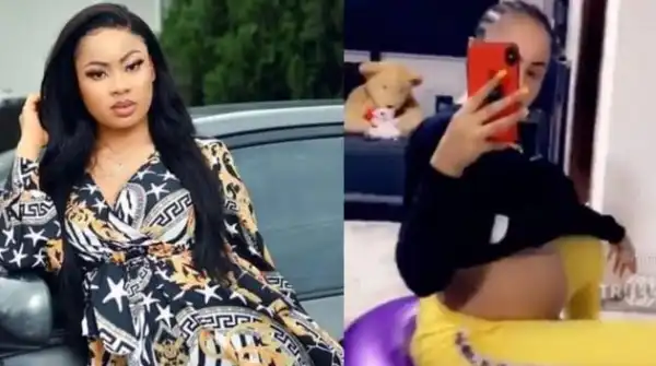 BBNaija Nina Ivy Flaunts Bare Baby Bump (Video)