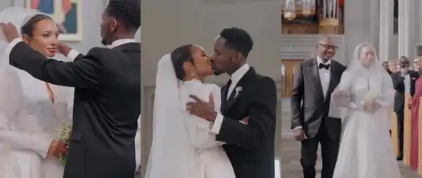 Temi Ajibade Shares Beautiful Video from Church Wedding to Mr Eazi in Iceland