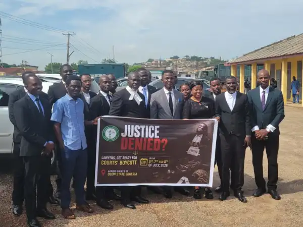 Lawyers boycott Ogun courts over ₦100,000 virtual hearing fee, other policies