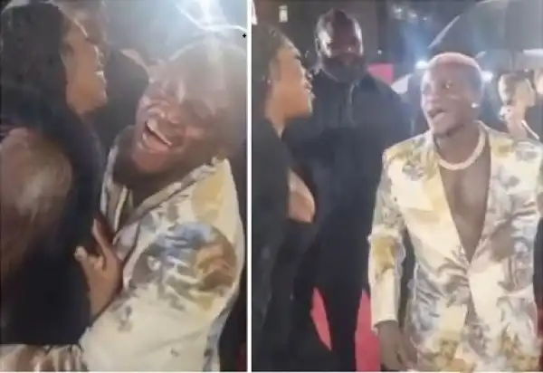 Tiwa Savage And Portable Bump Into Each Other, Shared Warm Hug at British Fashion Awards