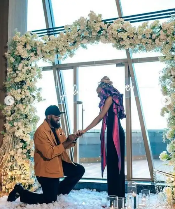I Found My Good Thing – Nigerian Gospel Singer, Neon Adejo Gets Engaged To His Girlfriend (Photos)