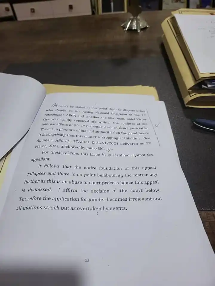 Victor Oye: Supreme Court Never Sat, Let Alone Sack Me As APGA Chairman