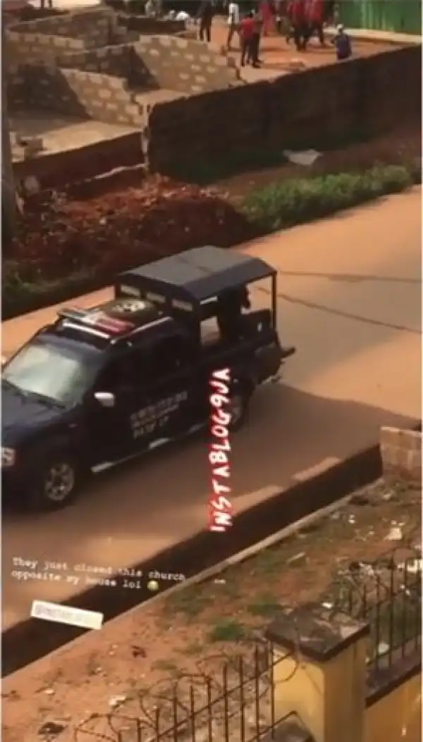 See The Moment A Pastor Was Whisked Away By Police For Holding Sunday Service In Benin (Video)