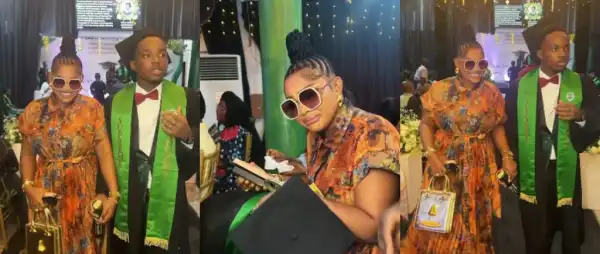“My Heart Is Full”- Mercy Aigbe Moved To Tears As Son Juwon Graduates From Secondary School