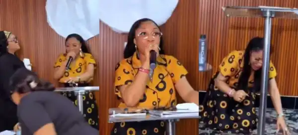 “Who Ordained Her?” – Video of Evangelist Tontoh Dikeh preaching at her newly built ministry sparks a buzz online