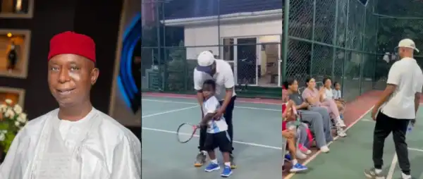 Ned Nwoko Shares Playful Moments With Family Amid Busy Political Duties