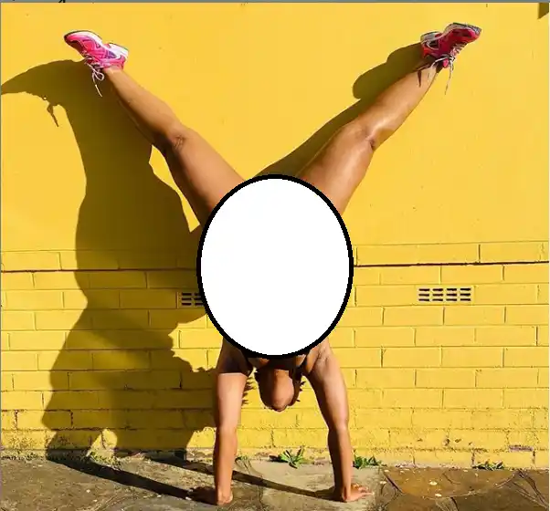 Zodwa Wabantu puts her pub*c hair on display as she shows her acrobatic skills with impressive handstand (Photos)