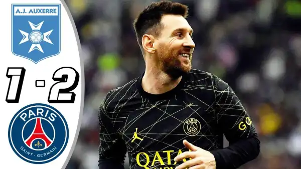 Auxerre vs PSG 1 - 2 (Ligue 1 2023 Goals & Highlights)
