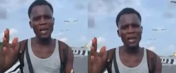 Man Laments After Allegedly Spotting Human Feces on Newly Opened Benin Flyover