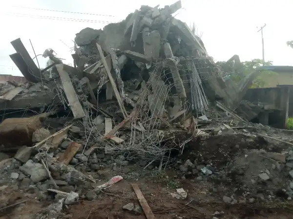 One trapped as three-storey building collapses in Ebonyi