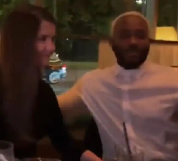 BBNaija Star, Kiddwaya Spotted With His White Lover (Video)